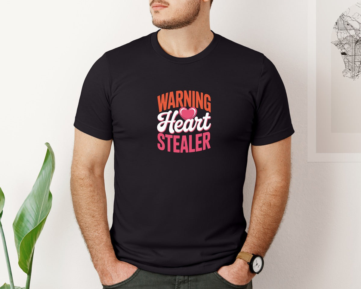 brand:Bella Canvas|color:Black|Heart Stealer In Training Graphic T-Shirt