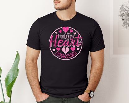 brand:Bella Canvas|color:Black|Future Heart Breaker T Shirt Design 5 Graphic T-Shirt