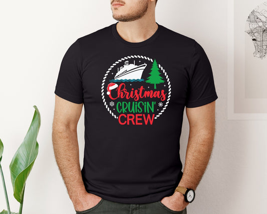Christmas Cruising Crew Family Cruise Graphic T-Shirt