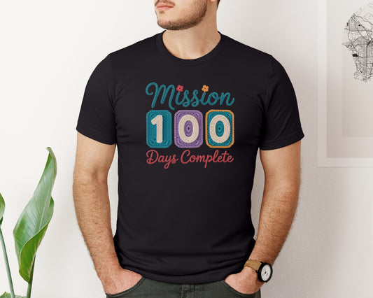 Embroidery Mission 100 Days Complete Graphic T-Shirt