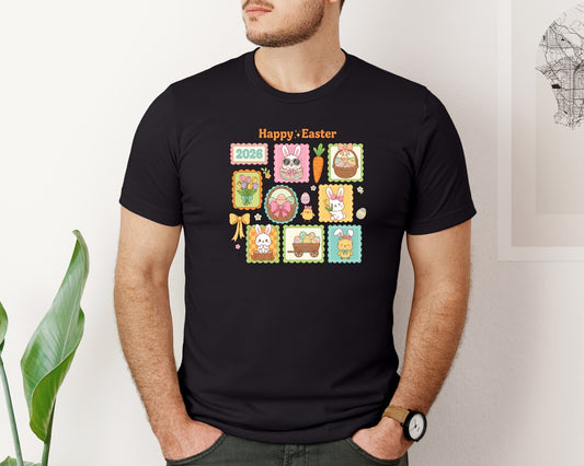 Happy Easter Cute Bunny Easter Graphic T-Shirt