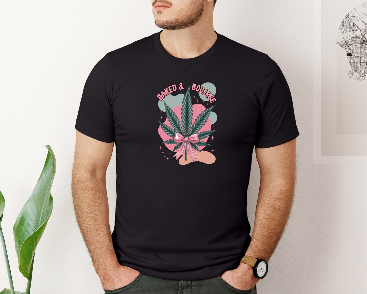brand:Bella Canvas|color:Black|Baked Boujee Funny 3 Graphic T-Shirt