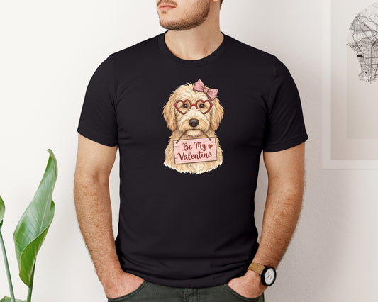 Cute Goldendoodle Valentine Graphic T-Shirt