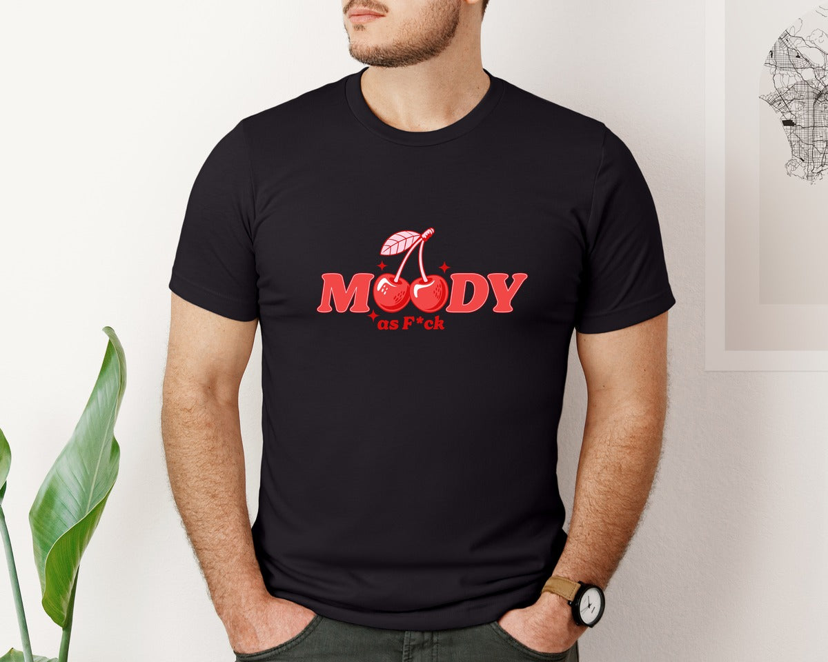 brand:Bella Canvas|color:Black|Groovy Valentines Day Moody Af Graphic T-Shirt