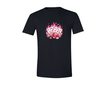 brand:Generic|color:Black|Six Seven Viral Meme Casino Graphic T-Shirt