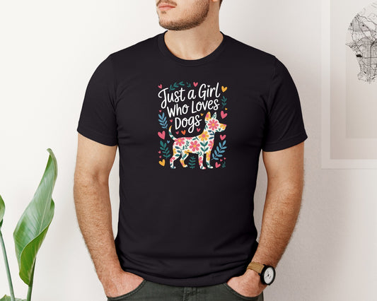Just A Girl Who Loves Dogs 9 Graphic T-Shirt