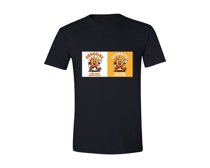 brand:Generic|color:Black|Sunshine Find Your Inner Peace Graphic T-Shirt
