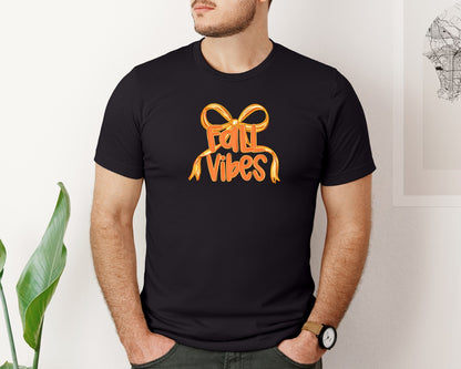 brand:Bella Canvas|color:Black|Coquette Fall Vibes 4 Graphic T-Shirt