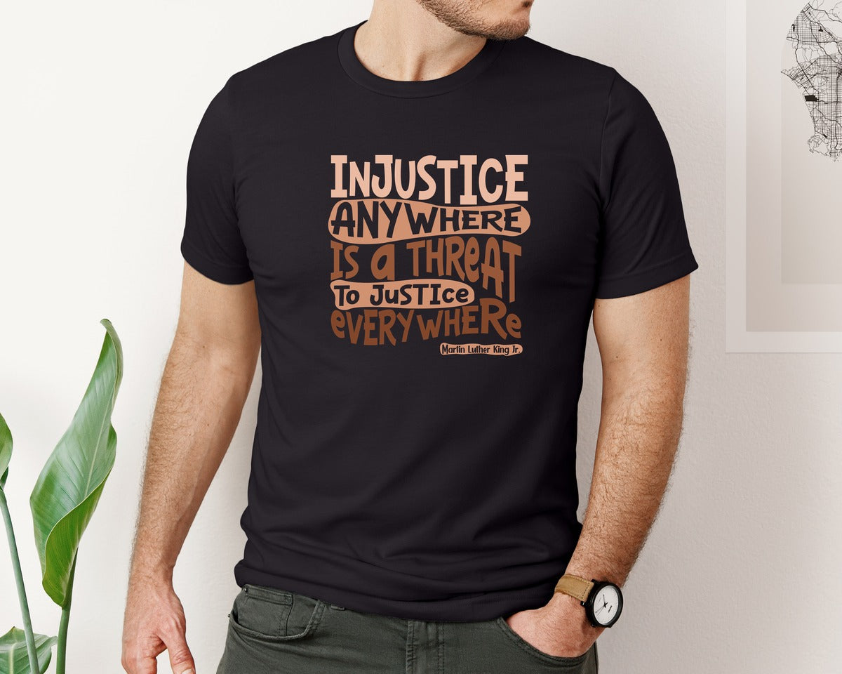 brand:Bella Canvas|color:Black|African American Black Protest Racism Graphic T-Shirt