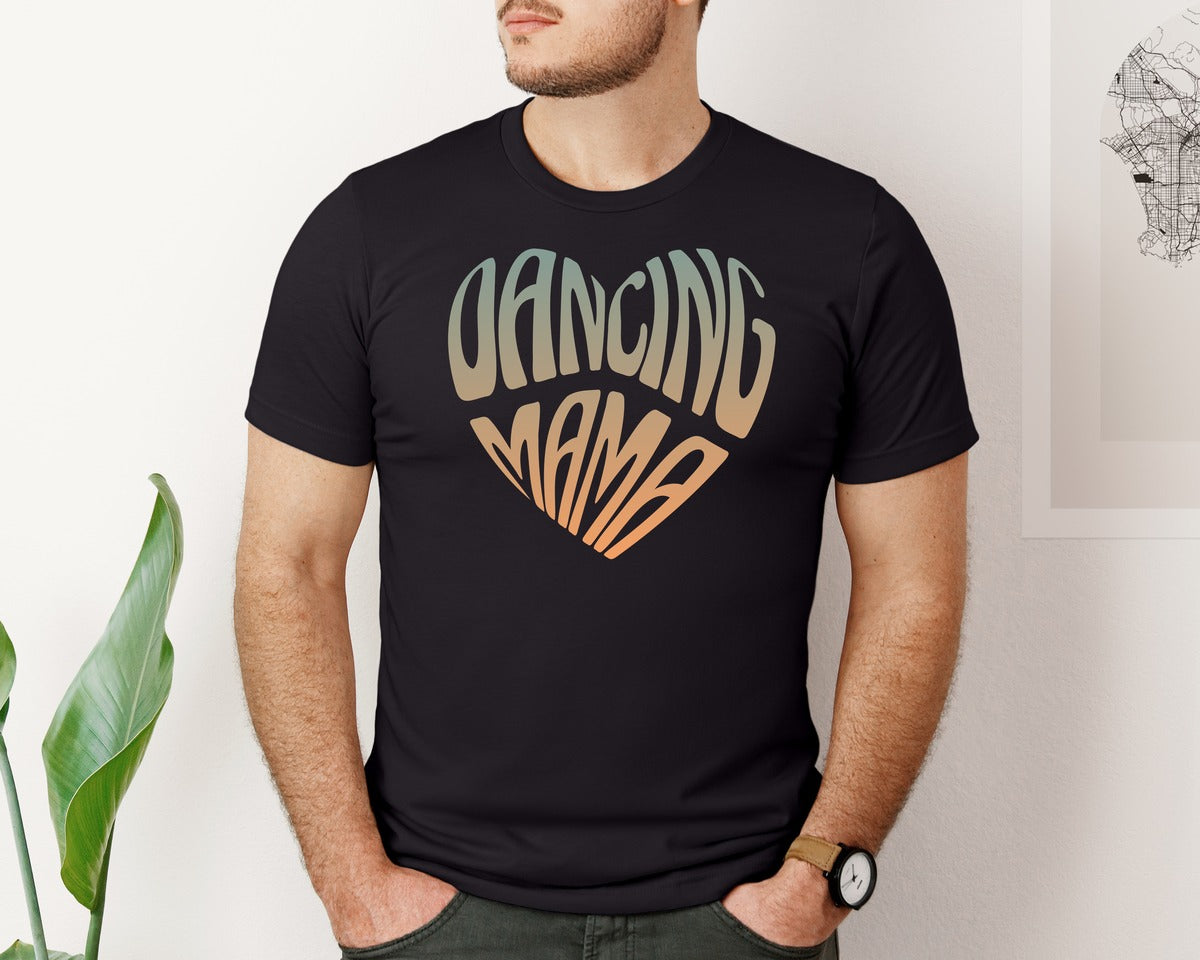 brand:Bella Canvas|color:Black|Retro Dance Mom Graphic T-Shirt