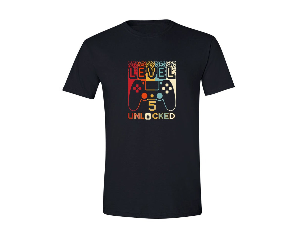 brand:Generic|color:Black|Level 05 40 Unlocked Graphic T-Shirt