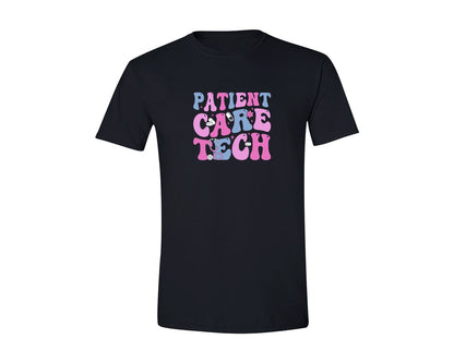 brand:Generic|color:Black|Patient Care Tech Nurse T Shirt Graphic T-Shirt