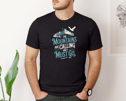 brand:Bella Canvas|color:Black|Mountains Adventure Camping T Shirt Graphic T-Shirt