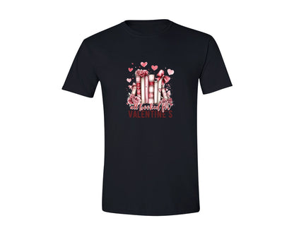 brand:Generic|color:Black|All Booked For Valentines Book Love 15 Graphic T-Shirt