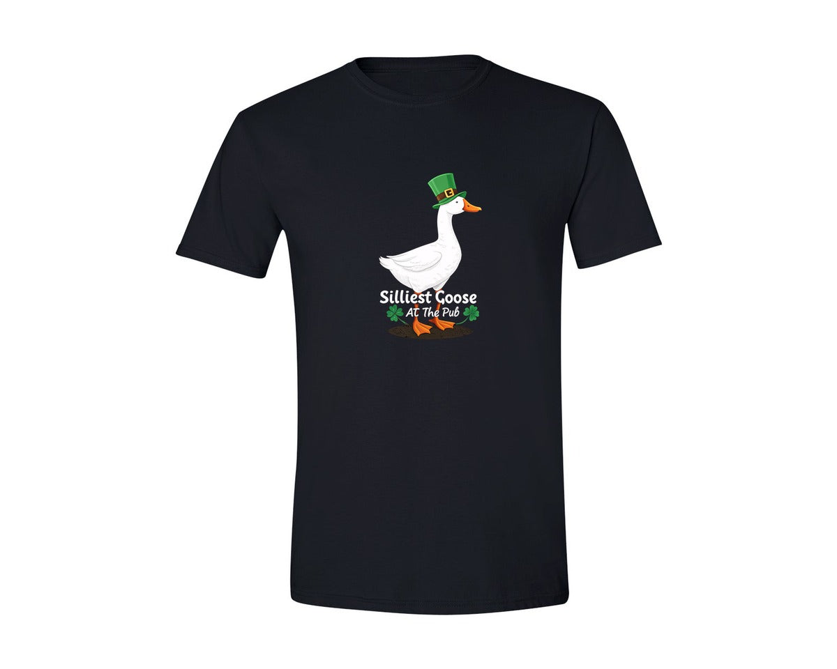 brand:Generic|color:Black|Silly Goose St Patricks Funniest Graphic T-Shirt