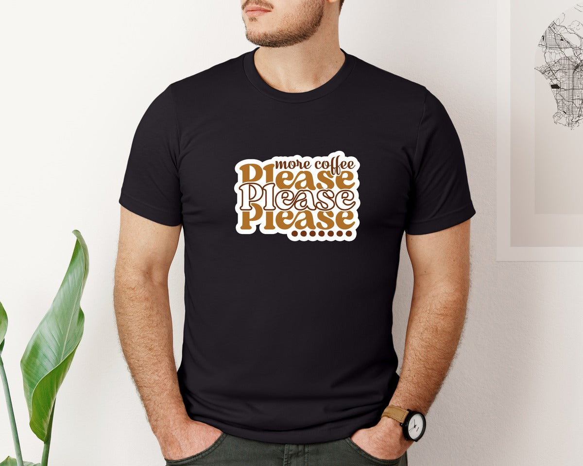 brand:Bella Canvas|color:Black|Coffee Stickers Vol 3 2 Graphic T-Shirt