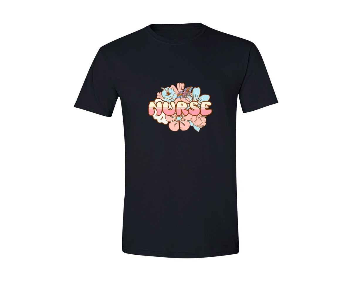 brand:Generic|color:Black|Floral Nurse Nurse