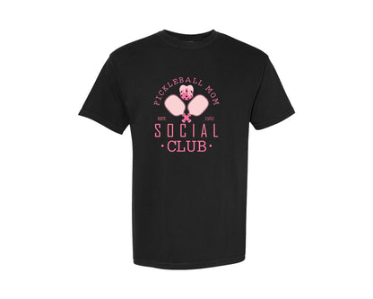 brand:Comfort Colors|color:Black|Vintage Pickleball Coquette Graphic T-Shirt
