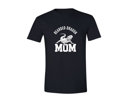 brand:Generic|color:Black|Bearded Dragon Mom Reptile Lizard Lover Graphic T-Shirt