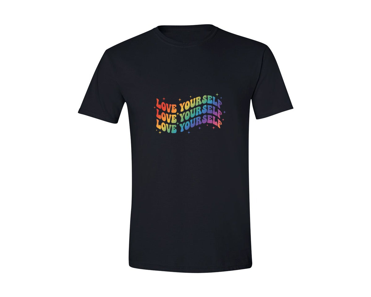 brand:Generic|color:Black|Love Yourself Mental Health Awareness 2 Graphic T-Shirt