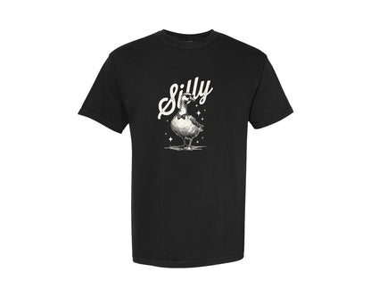 brand:Comfort Colors|color:Black|Silly Goose And Bow Tie Shirt Graphic T-Shirt