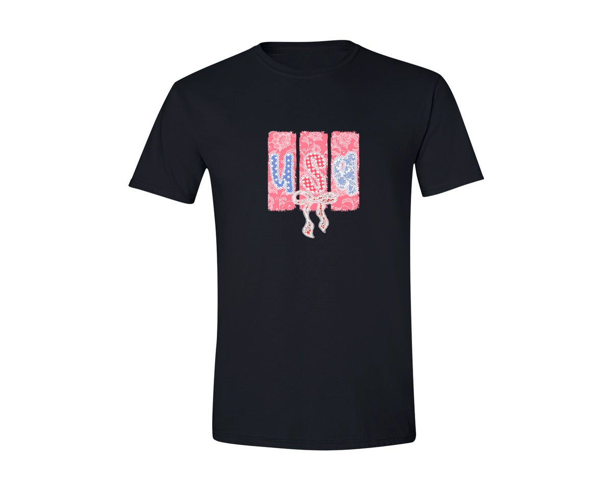 brand:Generic|color:Black|Preppy Usa 4th Of July Lace