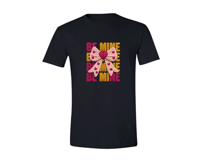 brand:Generic|color:Black|Crochet Valentines Day Coquette 2 Graphic T-Shirt
