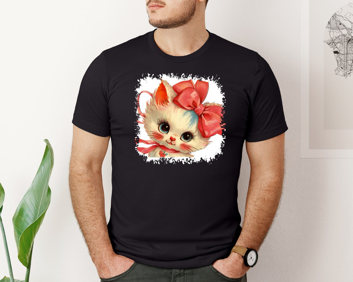brand:Bella Canvas|color:Black|Vintage Valentine Square Tshirt 27 Graphic T-Shirt