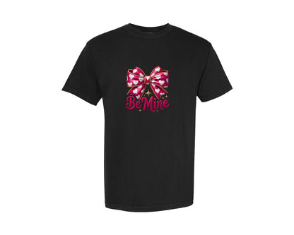 brand:Comfort Colors|color:Black|Be Mine Valentines Day Love Shirt Graphic T-Shirt