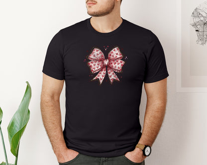 brand:Bella Canvas|color:Black|Jesus Pink Valentine Leopard Graphic T-Shirt