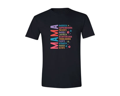 brand:Generic|color:Black|Spanish Mothers Day Retro Madre 7 Graphic T-Shirt