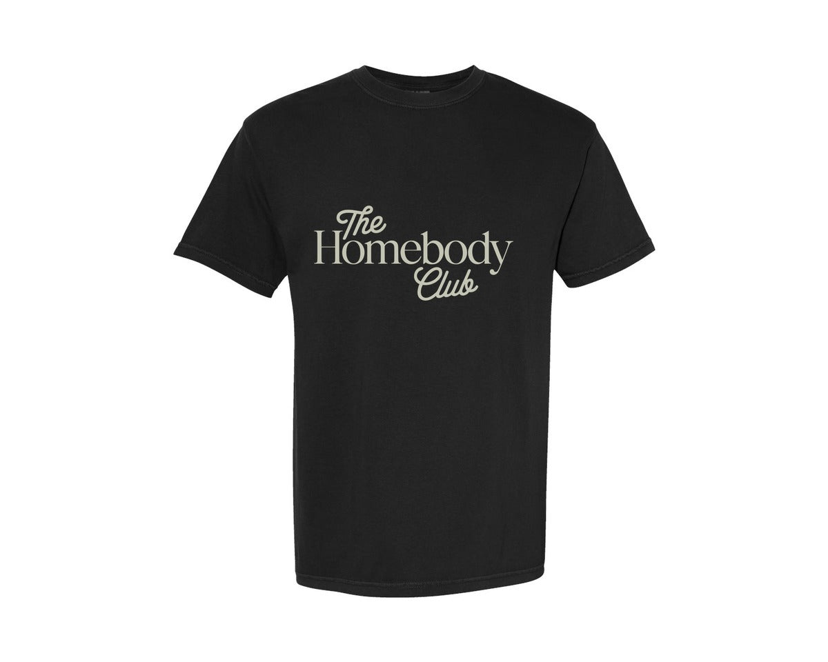 brand:Comfort Colors|color:Black|The Homebody Club Homebody Design Graphic T-Shirt