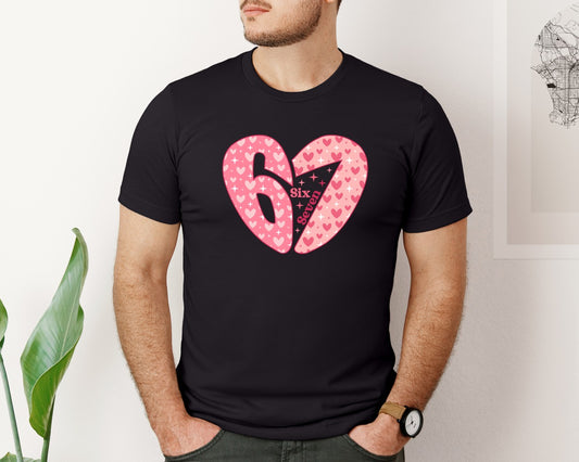 Funny 6 7 Valentine Six Seven Graphic T-Shirt
