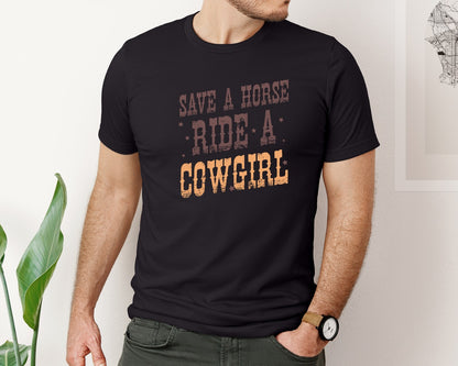 brand:Bella Canvas|color:Black|Western Cowgirl Graphic T-Shirt