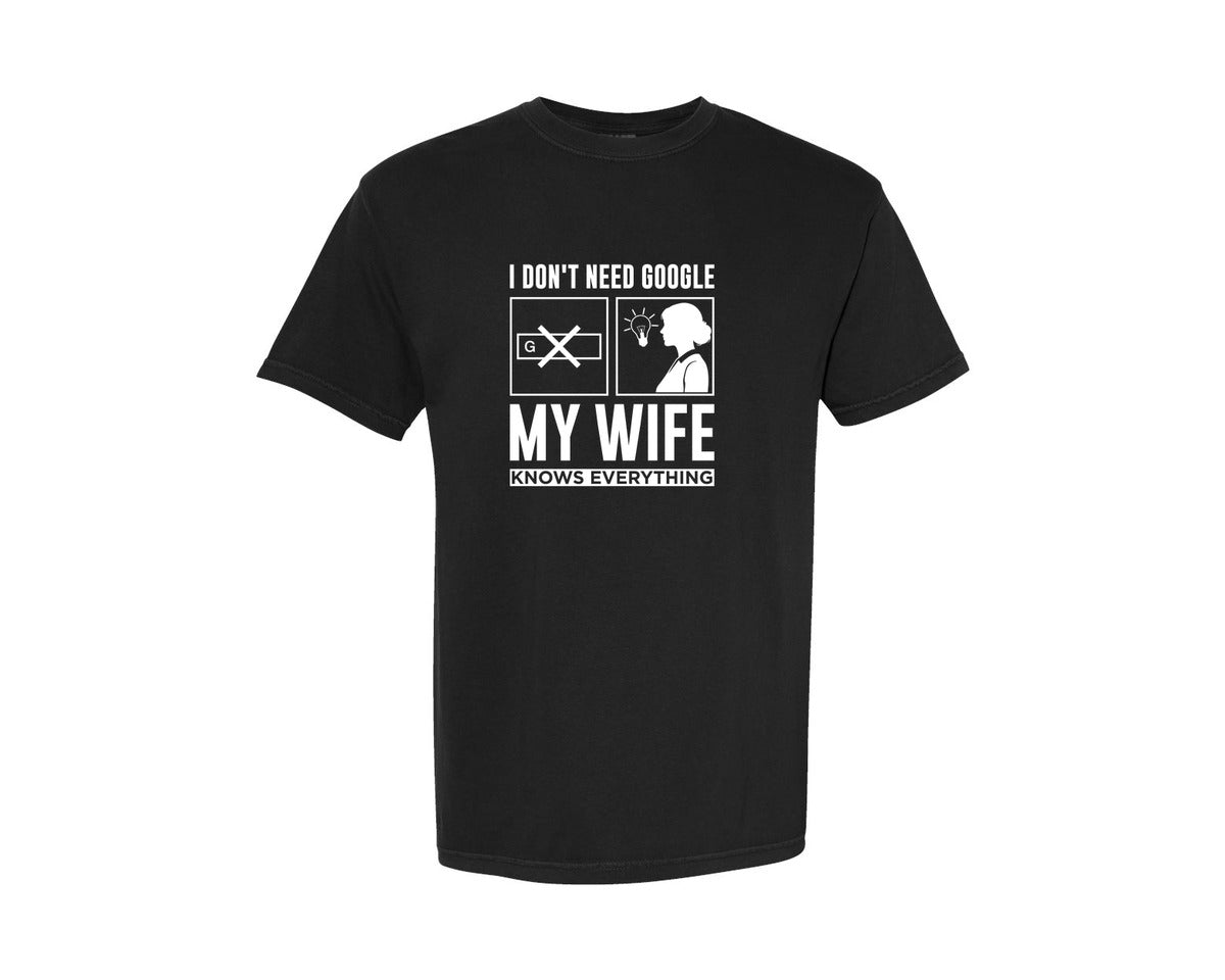 brand:Comfort Colors|color:Black|Valentine Day Funny Husband Wife Tshirt 3 Graphic T-Shirt