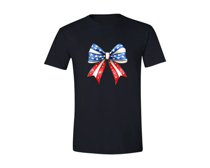 brand:Generic|color:Black|4Th Of July Bow Design T Shirt 7 Graphic T-Shirt