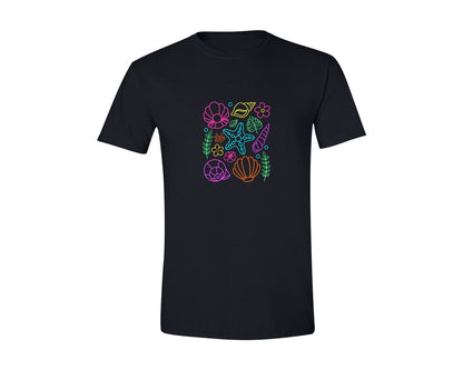 brand:Generic|color:Black|Neon Seashell Retro Summer