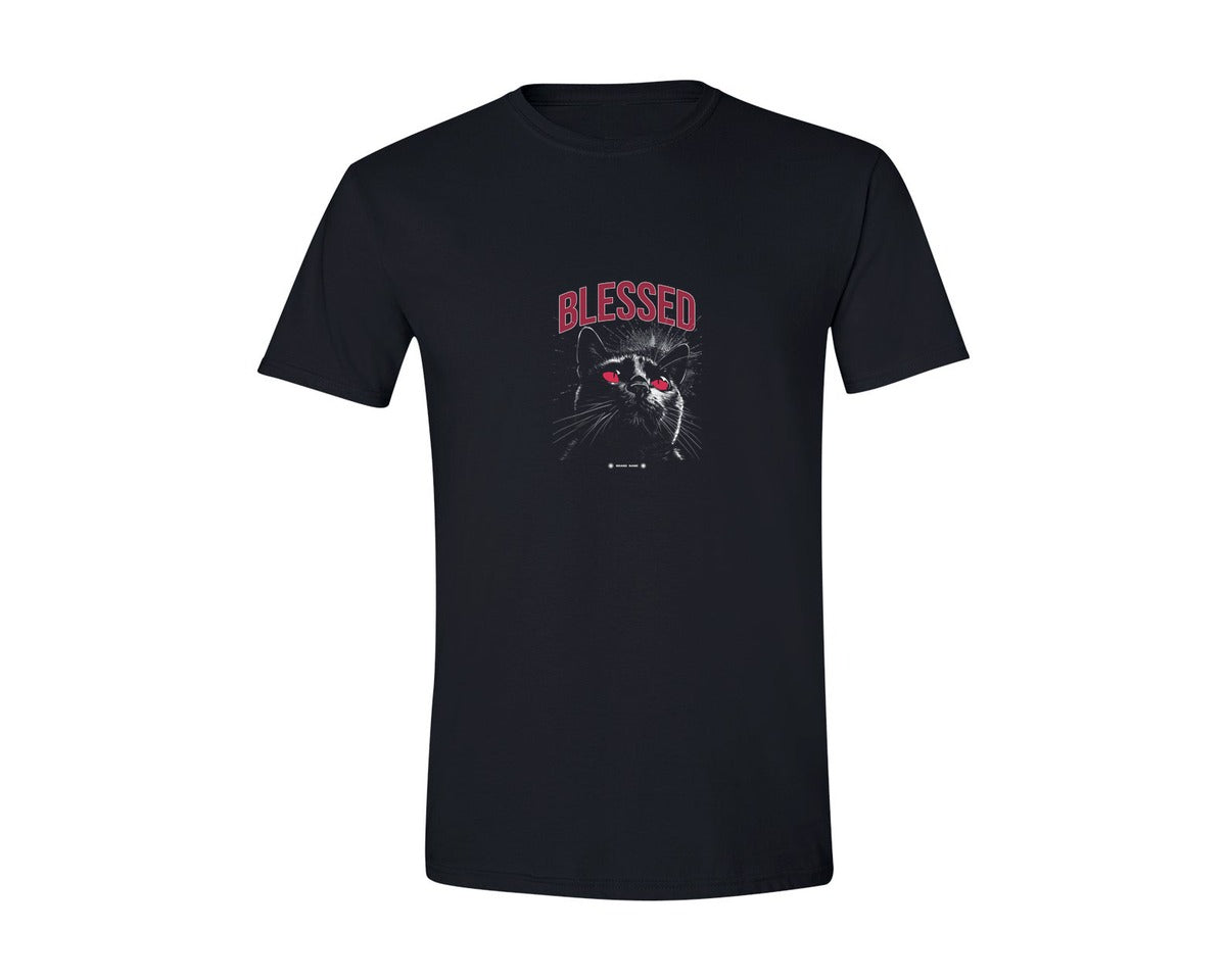 brand:Generic|color:Black|Blessed Cat Retro Streetwear Vintage