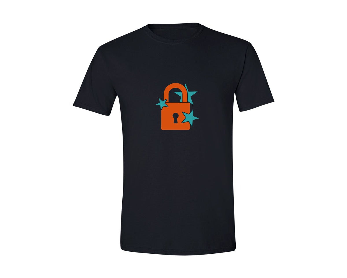 brand:Generic|color:Black|Glitter Showgirl Lock Showgirl Graphic T-Shirt