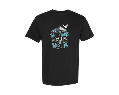brand:Comfort Colors|color:Black|Mountains Adventure Camping T Shirt Graphic T-Shirt