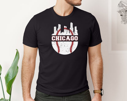 brand:Bella Canvas|color:Black|Chicago 13 Graphic T-Shirt