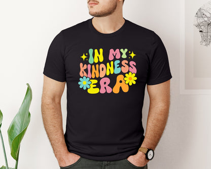 brand:Bella Canvas|color:Black|In My Kindness Era Retro T Shirt Graphic T-Shirt