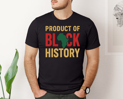 brand:Bella Canvas|color:Black|Product Of Black History 11 Graphic T-Shirt
