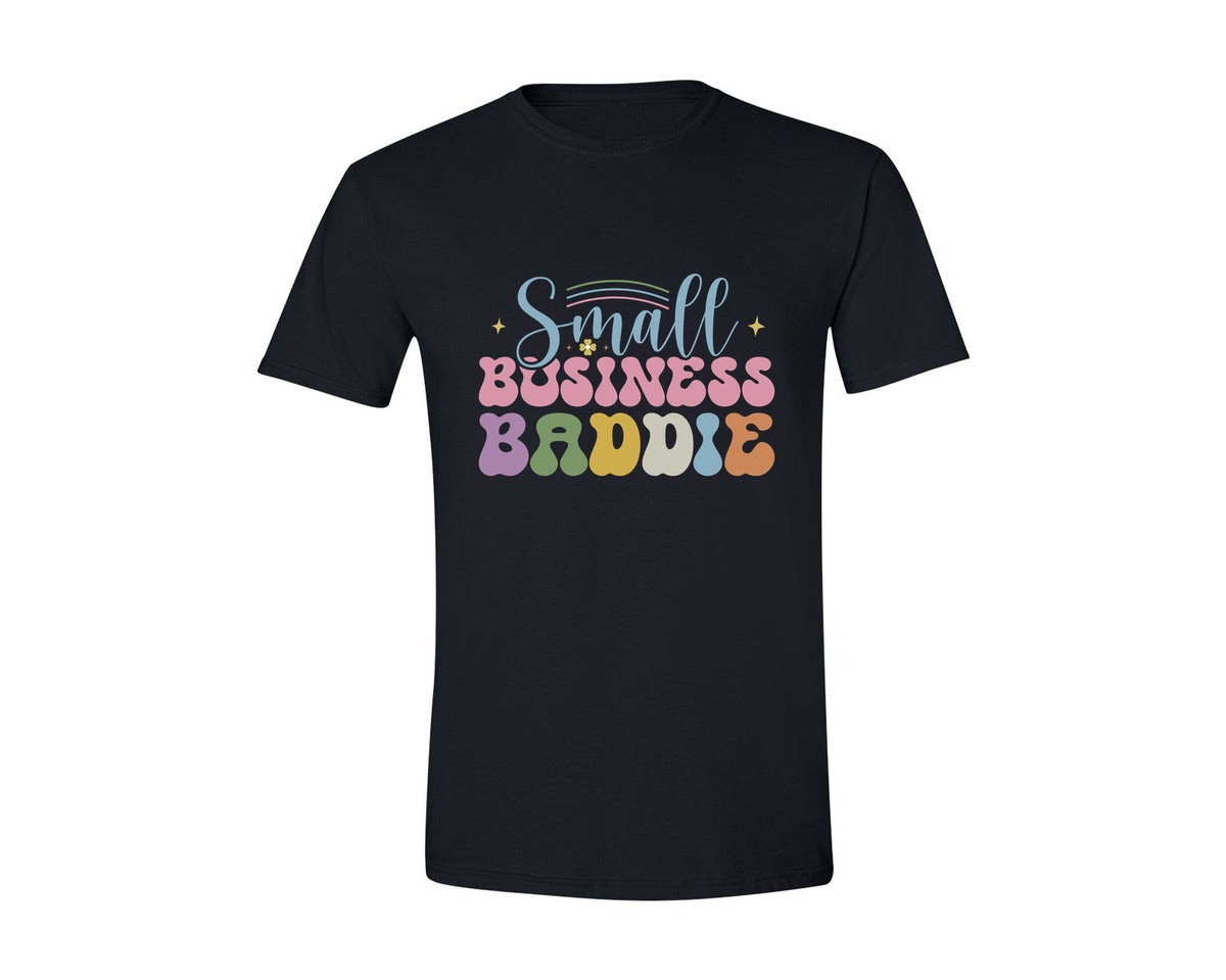 brand:Generic|color:Black|Small Business Baddie Graphic T-Shirt