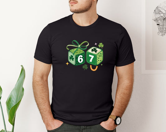 Lucky 6 7 Dice St Patricks Day Sh 2 Graphic T-Shirt