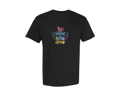 brand:Comfort Colors|color:Black|Hunting Crew Easter 5 Graphic T-Shirt