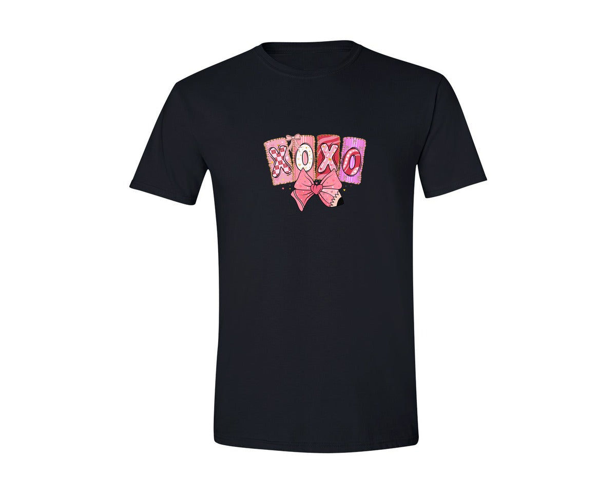 brand:Generic|color:Black|Glitter Valentines Day Xoxo T Shirt 2 Graphic T-Shirt