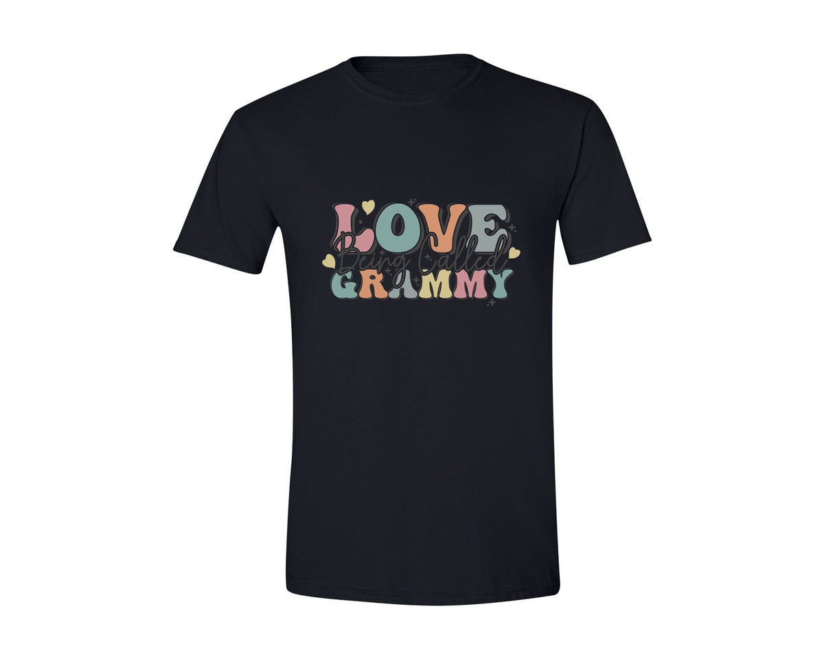 brand:Generic|color:Black|Love Being Called Grammy T Shirt Graphic T-Shirt