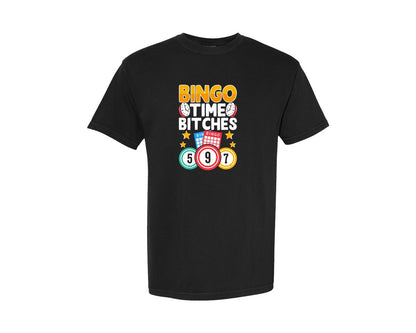 brand:Comfort Colors|color:Black|Casino Vintage Bingo T Shirt Design 95 Graphic T-Shirt