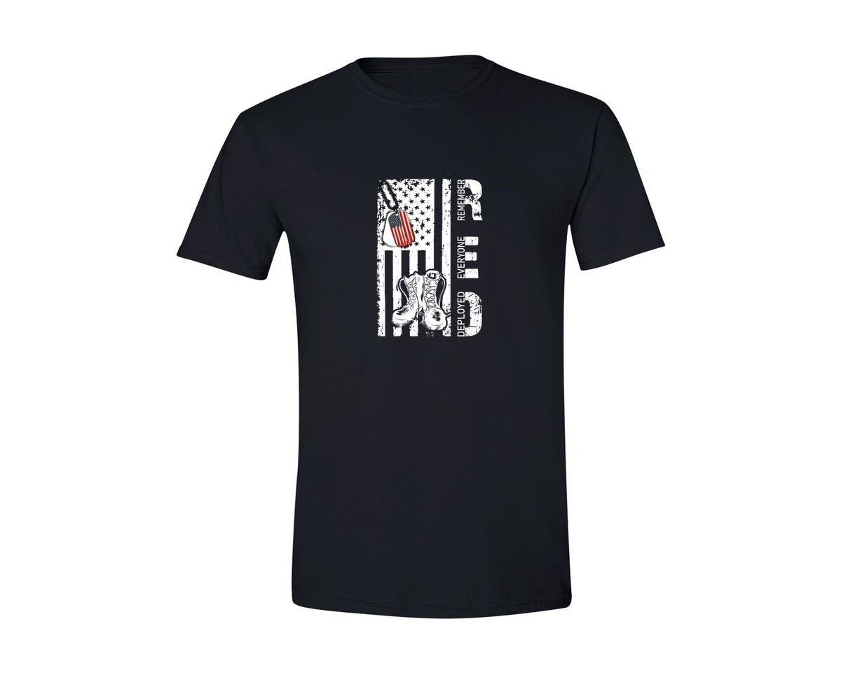 brand:Generic|color:Black|Remember Everyone Deployed 7 Graphic T-Shirt